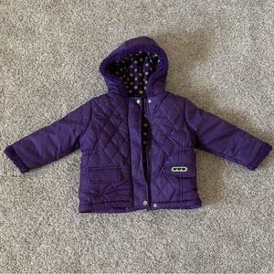 Pink Platinum toddler Girls hooded snow jacket Winter Puffer Coat Size 3T